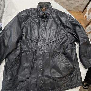 Men's Black Leather Jacket
